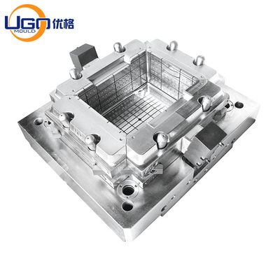 Fruit Crate Plastic Injection Mould Cold Runner Automatic Drop Semi / Automatic Ejector